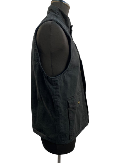 Langlitz Leathers Black Denim Riding Vest