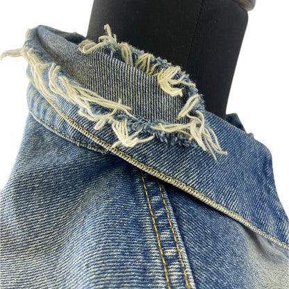 [BALENCIAGA] Balenciaga Distressed Denim Jacket