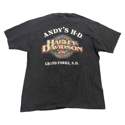 【Harley-Davidson】ハーレーダビッドソン 90's Vintage Tシャツ ”Flame Pattern” L相当