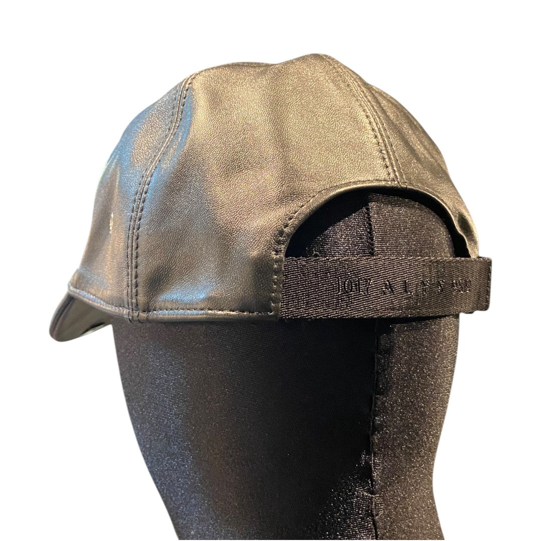 [1017 ALYX 9SM] Ten Seventeen Alyx Nine SM Black Leather Cap