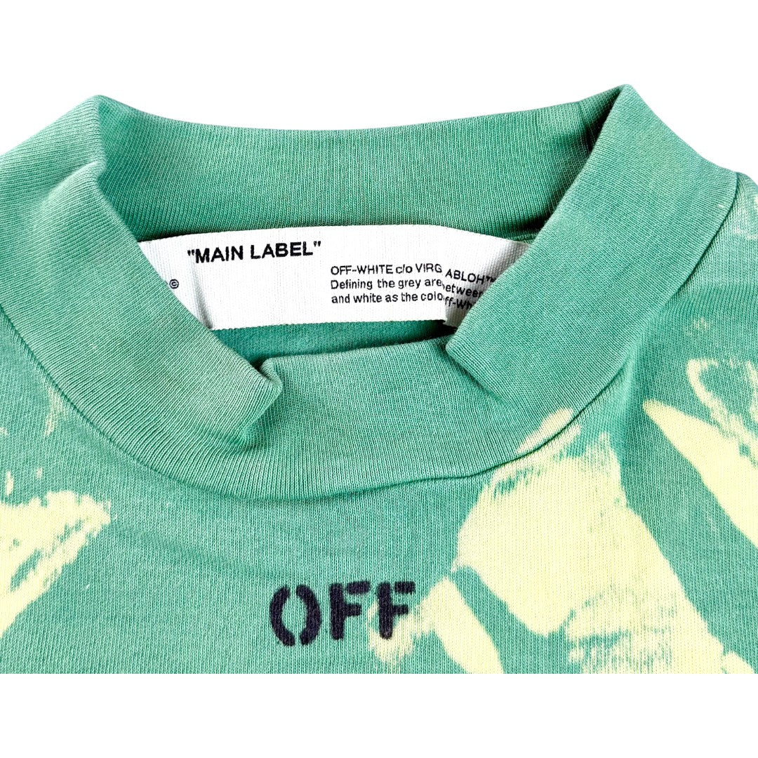 [OFF-WHITE] Off-White Tie-Dye T-Shirt (Green) Size 40
