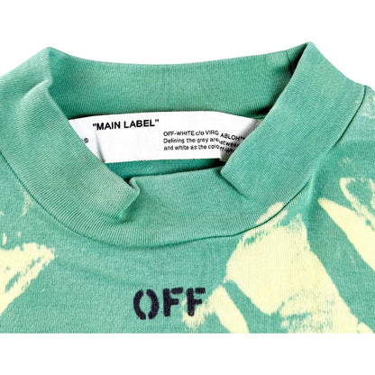 [OFF-WHITE] Off-White Tie-Dye T-Shirt (Green) Size 40