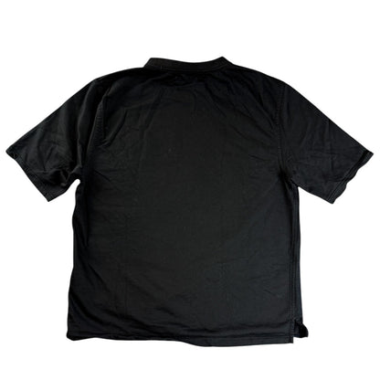 Hermes Leather Horse Patch Crew Neck Short Sleeve T-Shirt (Black) Size M