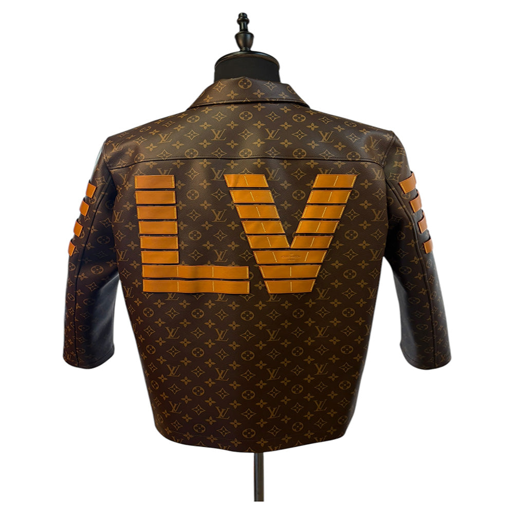 【LOUIS VUITTON】ルイ・ヴィトン ×Virgil Abloh（ヴァージル）22SS モノグラム総柄ミリタリージャケット L