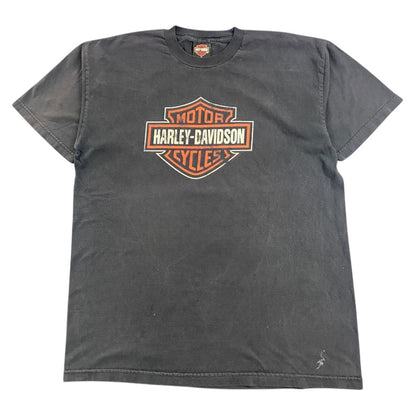 【Harley‑Davidson】Bar and Shield「Berwyn, IL」（ハーレーダビッドソン）Tシャツ 2003年 Y2K XL