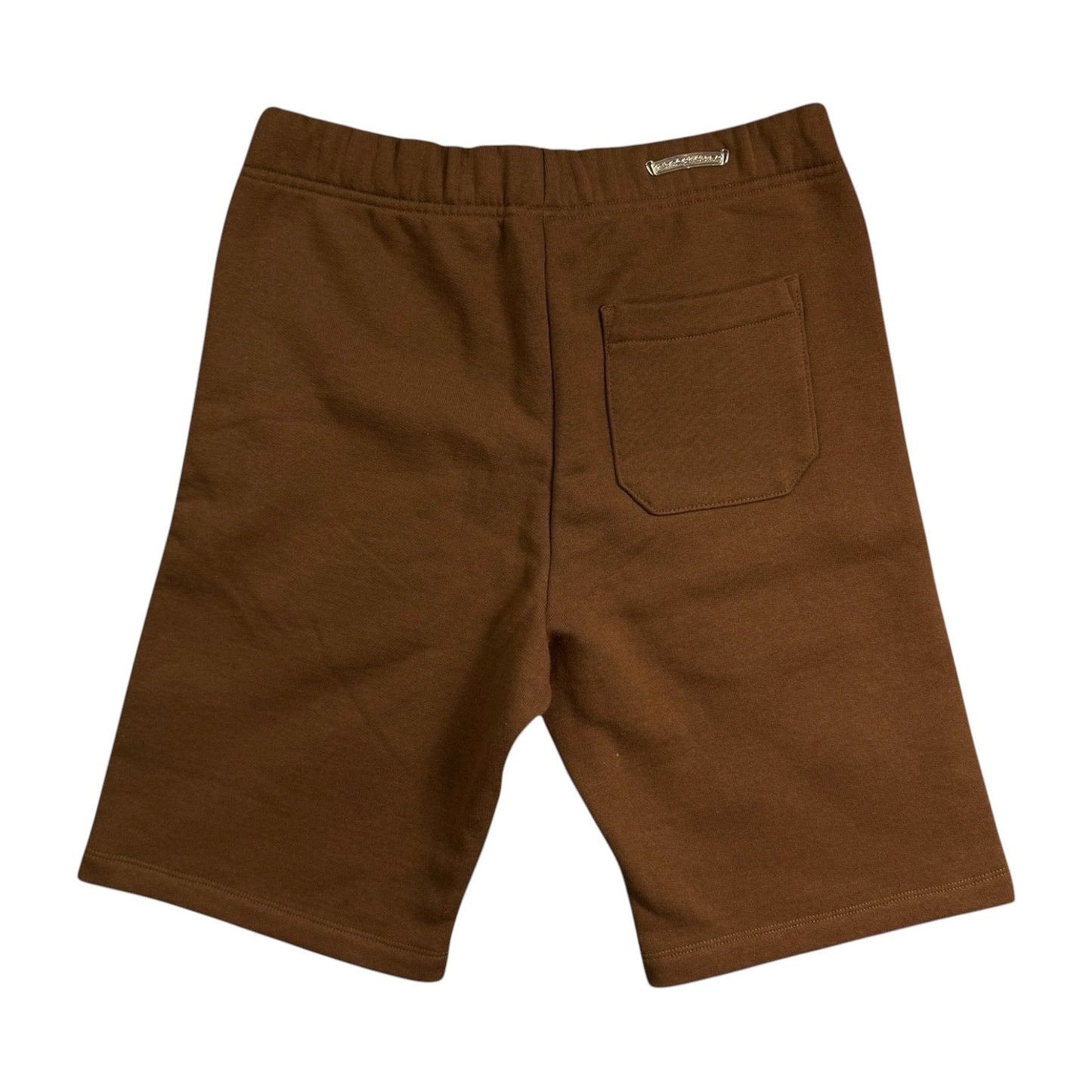 [CHROME HEARTS] Chrome Hearts Logo Embroidered Sweat Shorts (Brown)