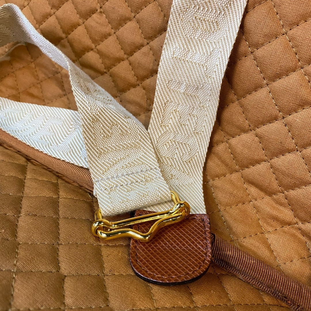 【BOTTEGA VENETA】ボッテガヴェネタ ボストンバッグ PVC×レザー ブラウン×ブラック