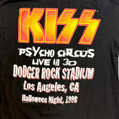 KISS Psycho Circus World Tour T-shirt, 90s Dodgers collabo, XL