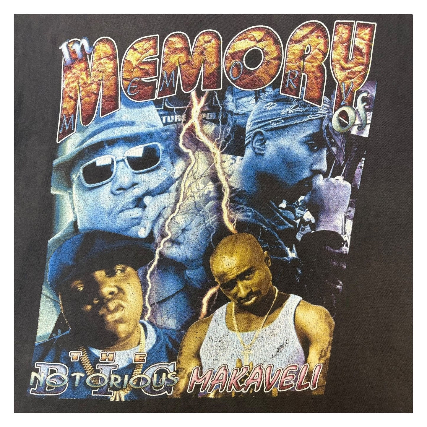 [2PAC &amp; BIGGIE MEMORIAL] Notorious Big 2Pac RAP T-shirt