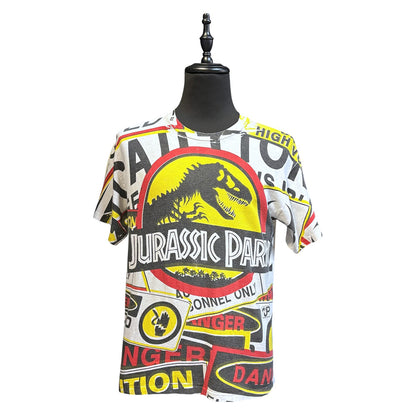 【JURASSIC PARK】ジュラシックパーク OVER PRINT 90`s Vintage Tシャツ L