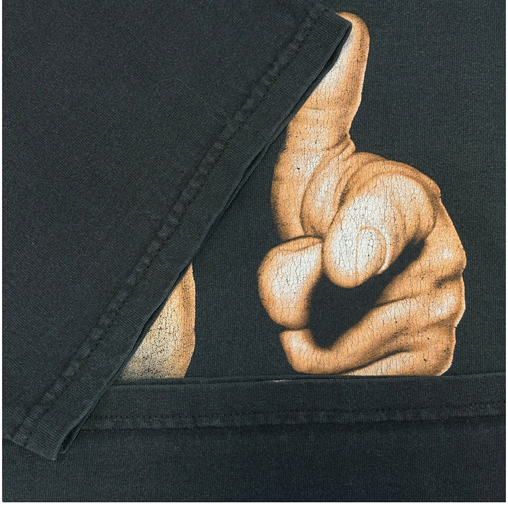 【F××k You Hand Sign】ハンドサインTシャツ 90’s L