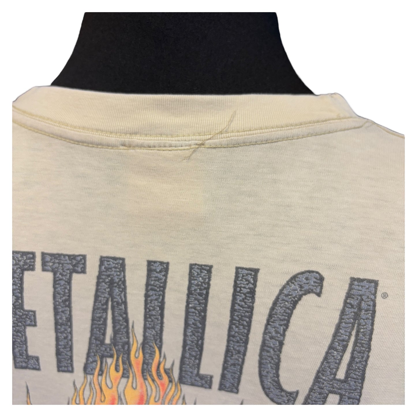 [METALICA] Metallica Vintage T-Shirt / ACME Tag / 90's / Pushead / Where the Wild Things Are / Beige