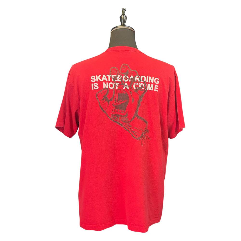 【SANTA CRUZ 】サンタクルーズ CLIME HAND クライムハンド Vintage Tシャツ XL