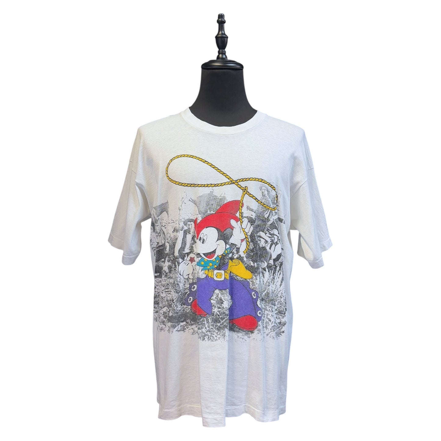 【Disney】ディズニー ミッキー カウボーイ Tシャツ XL相当