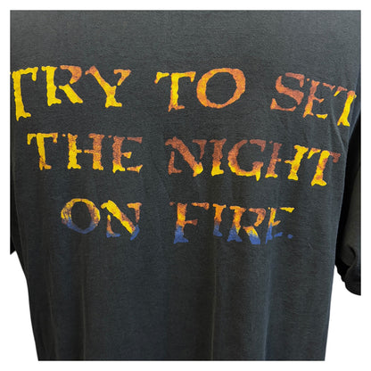 【THE DOORS】ドアーズ TRY TO SET THE NIGHT ON FIRE Tシャツ