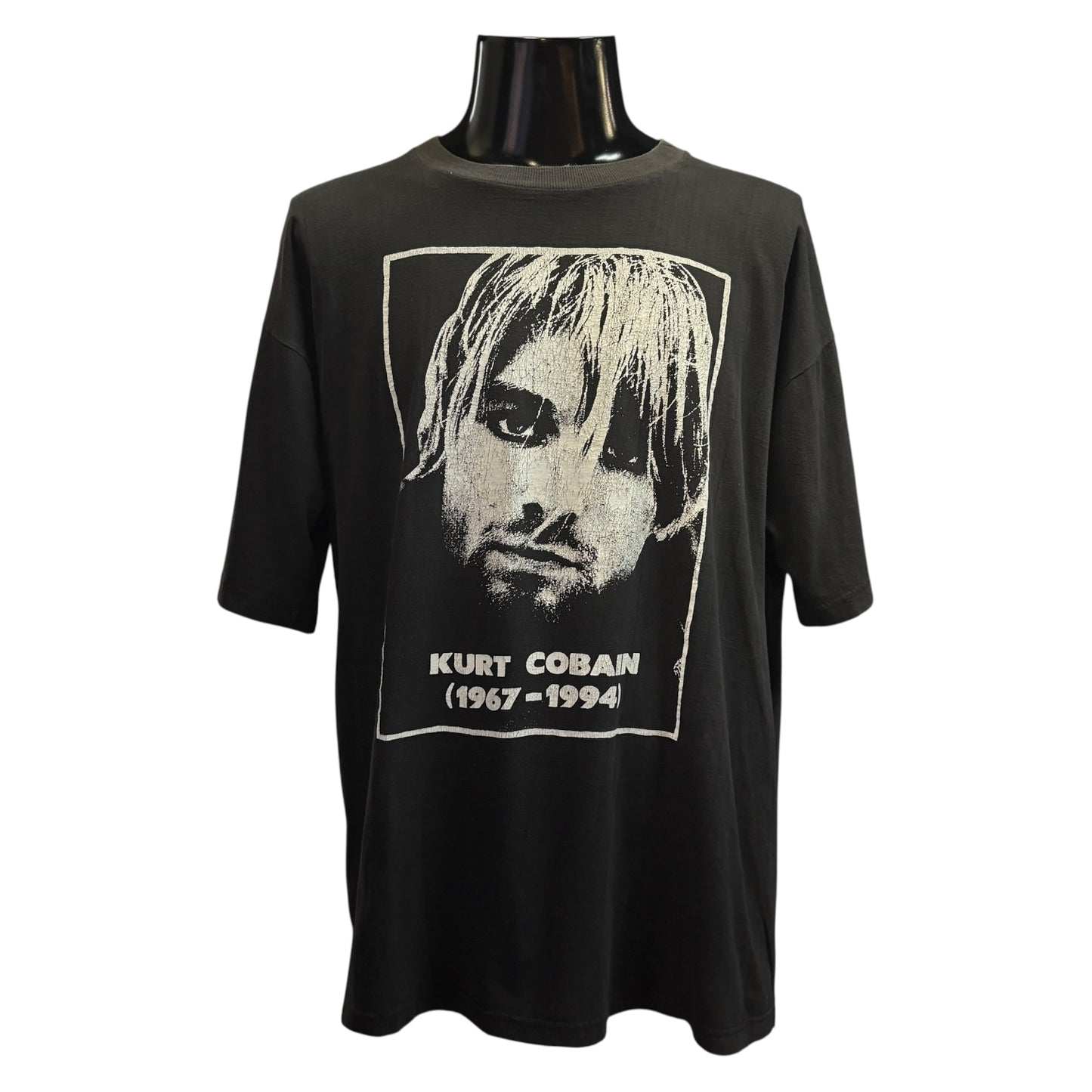 【KURT COBAIN】カートコバーン NIRVANA MEMORIAL FACE 追悼 Tシャツ XL相当