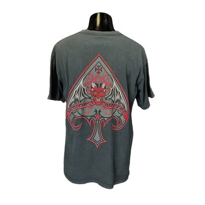 [WEST COAST CHOPPERS] West Coast Choppers Iron Cross Devil T-shirt, Size L