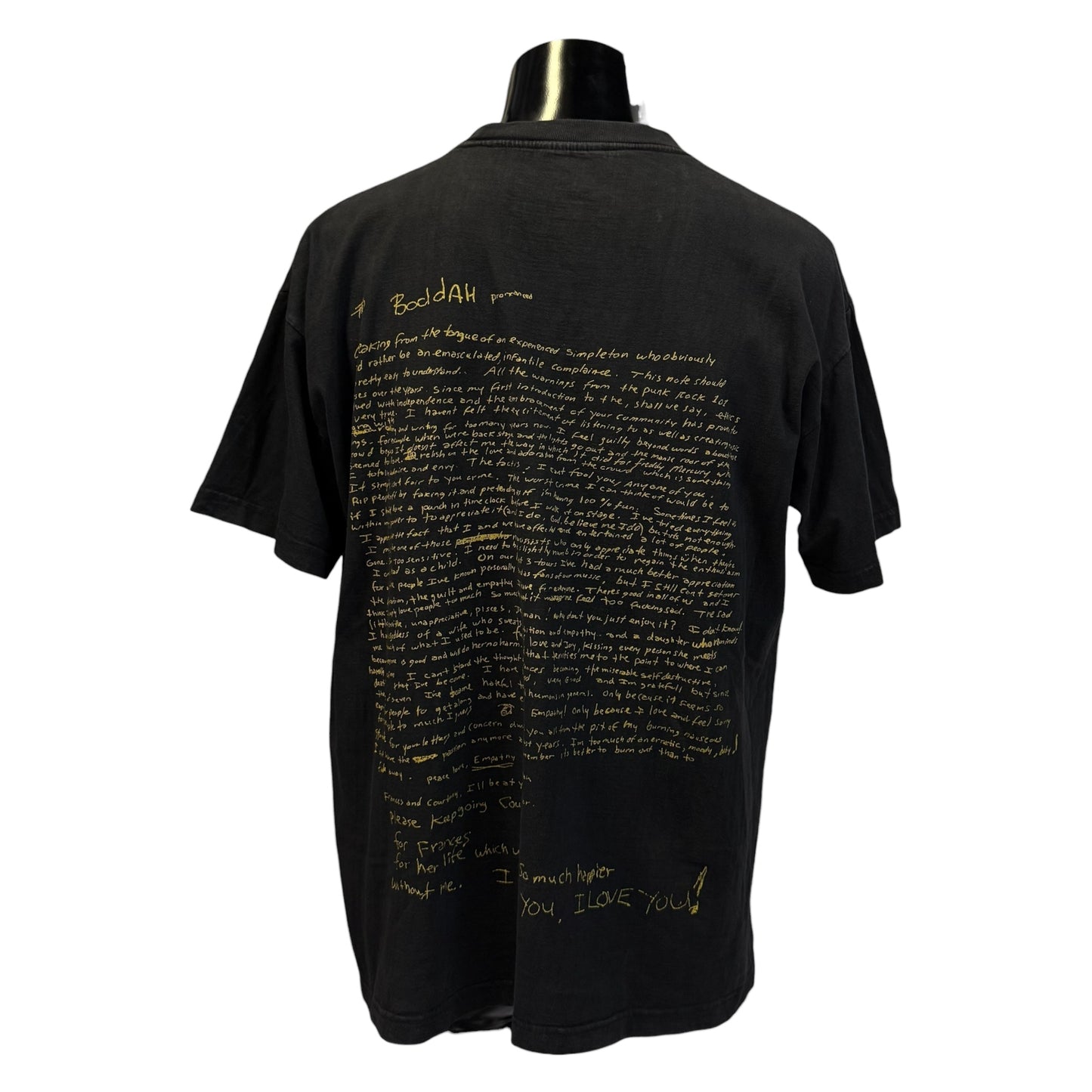 [KURT COBAIN] Kurt Cobain "NIRVANA" 90's Vintage T-shirt (Size L)