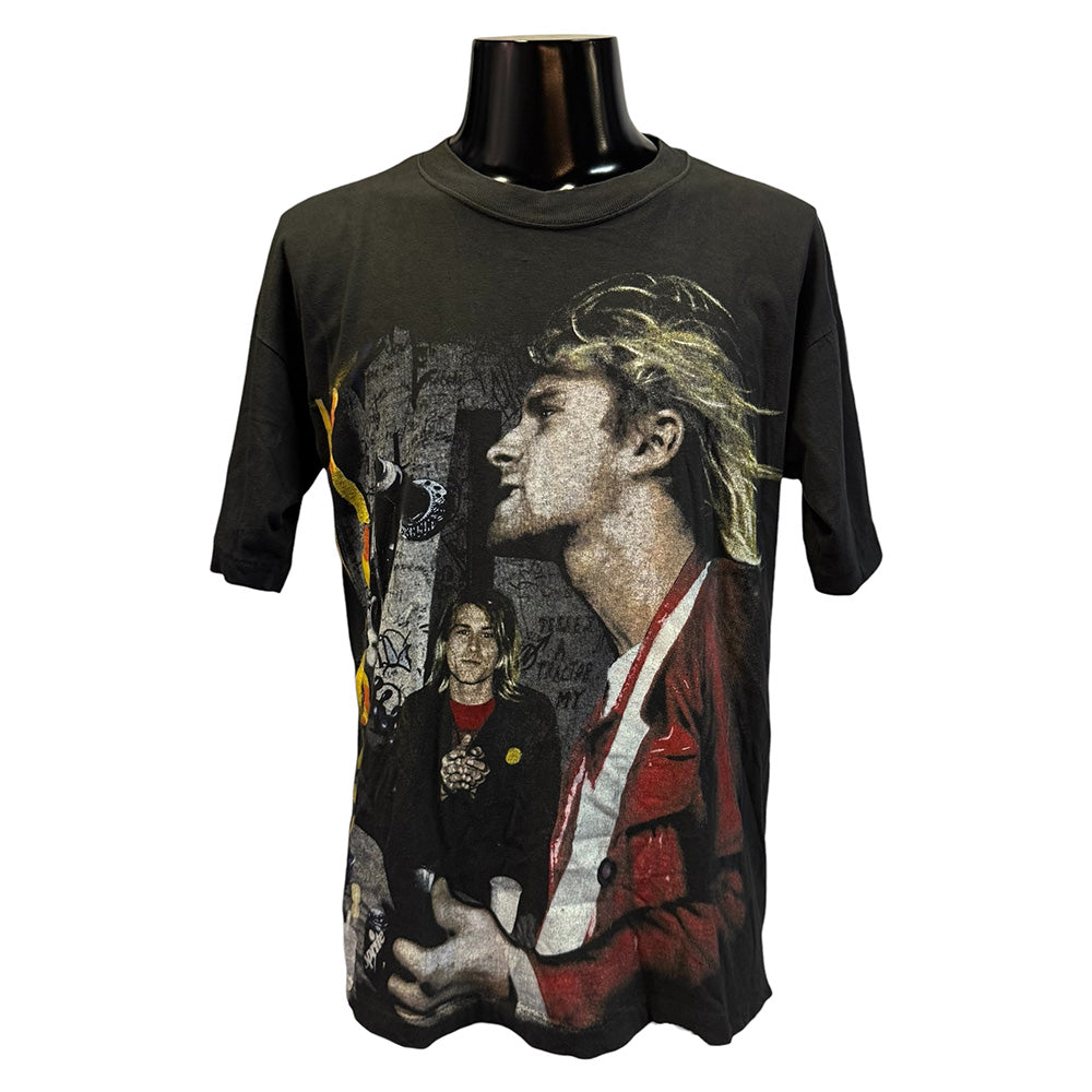 [KURT COBAIN] Kurt Cobain "NIRVANA" 90's Vintage T-shirt (Size L)