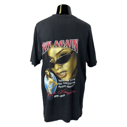 AALIYAH "In Memory Of Aaliyah" Memorial T-Shirt, Size XL
