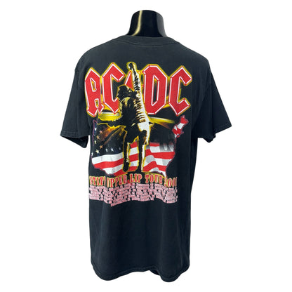 【AC/DC】エーシーディーシー STIFF UPPER LIP TOUR 2001 Vintage Tシャツ XL