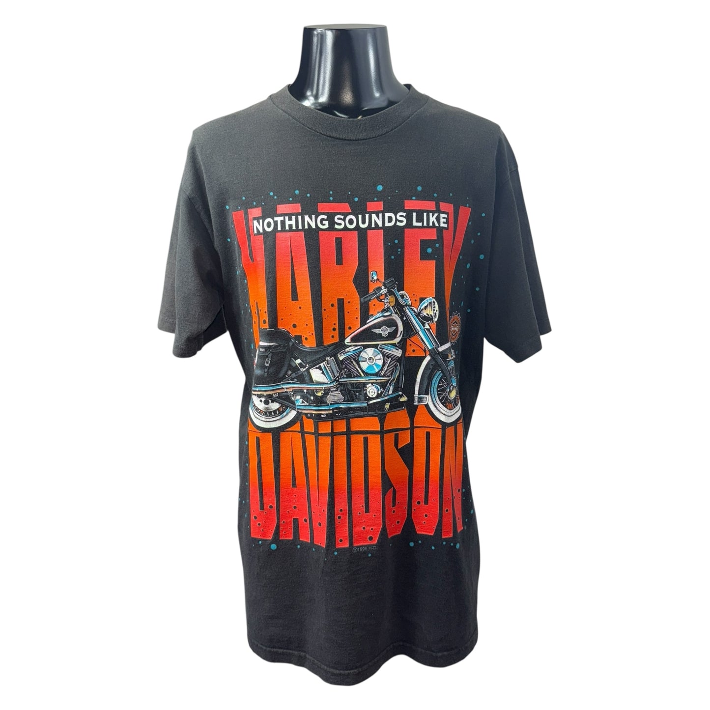[HARLEY DAVIDSON] Harley Davidson 1996 Copyright Nothing sounds like T-shirt L