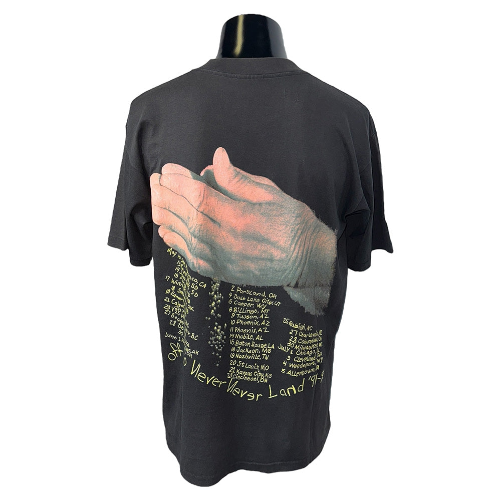 【METALLICA】メタリカ "Enter Sandman Off to Never Land Tour '91-'92" 90's Vintage Tシャツ L