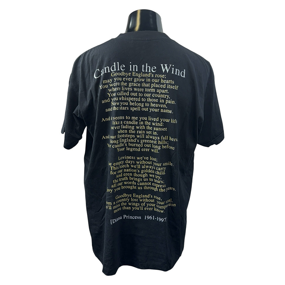 [PRINCESS DIANA] Princess Diana Memorial Vintage T-shirt, Size L