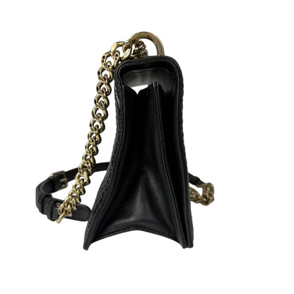 Christian Dior Diorama Leather Chain Shoulder Bag in Black