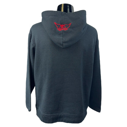 【AEROSMITH】エアロスミス Metallic Puffy Logo Hoodie パーカー M