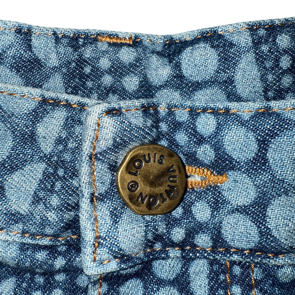 [LOUIS VUITTON] Louis Vuitton Yayoi Kusama All-Over Pumpkin Denim Pants RM232H YN3 HOD30W Size 32