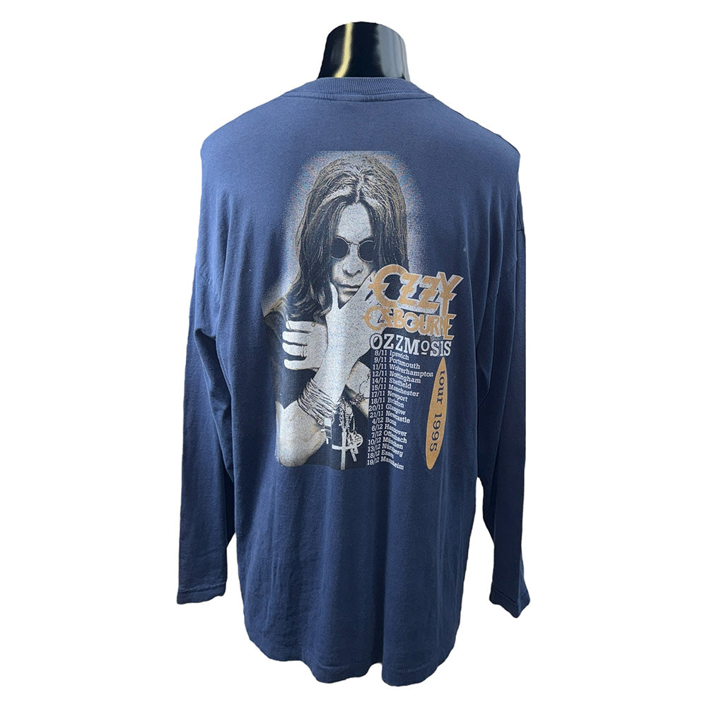 【Ozzy Osbourne】オジー・オズボーン  Ozzmosis Tour 1995　ロングスリーブTシャツ ブルー　XL