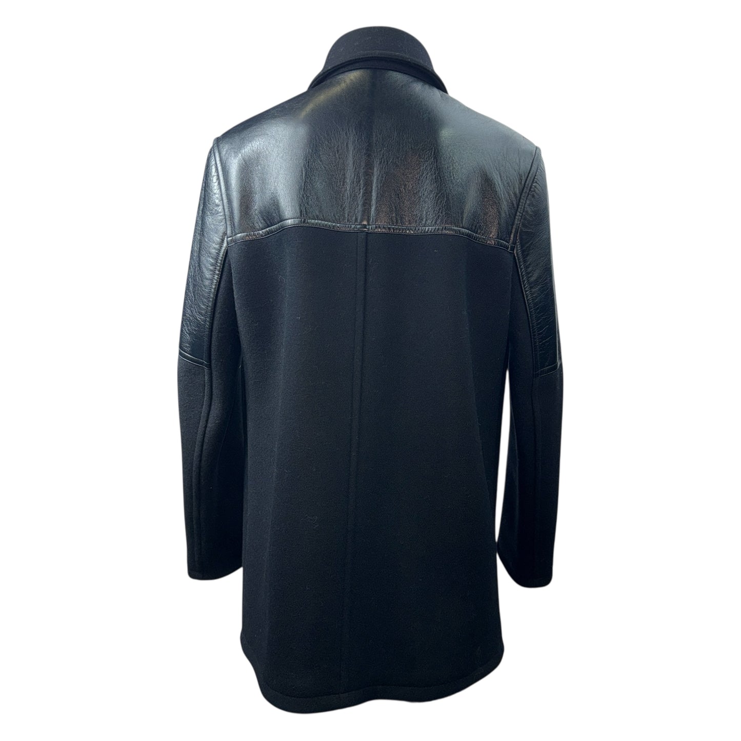 [CELINE] Celine Leather Combination Jacket