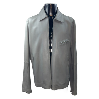 [DIESEL] Gray leather jacket