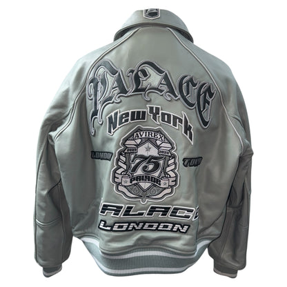 [PALACE] Palace AVIREX LEATHER JACKET GREY