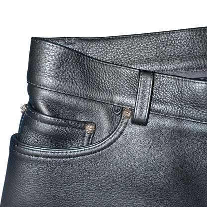 [CHROME HEARTS] Chrome Hearts Black Leather Pants