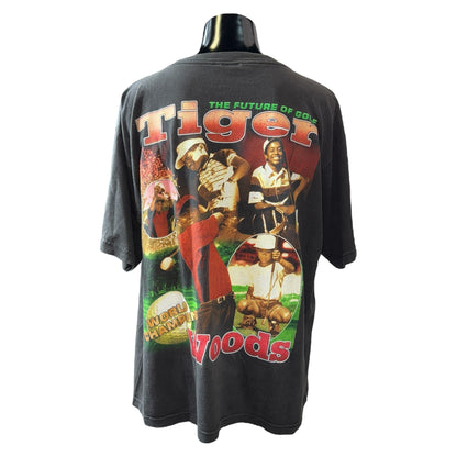【TIGER WOODS】タイガー・ウッズ "THE FUTURE OF GOLF" 90's-00's Vintage RAP Tシャツ