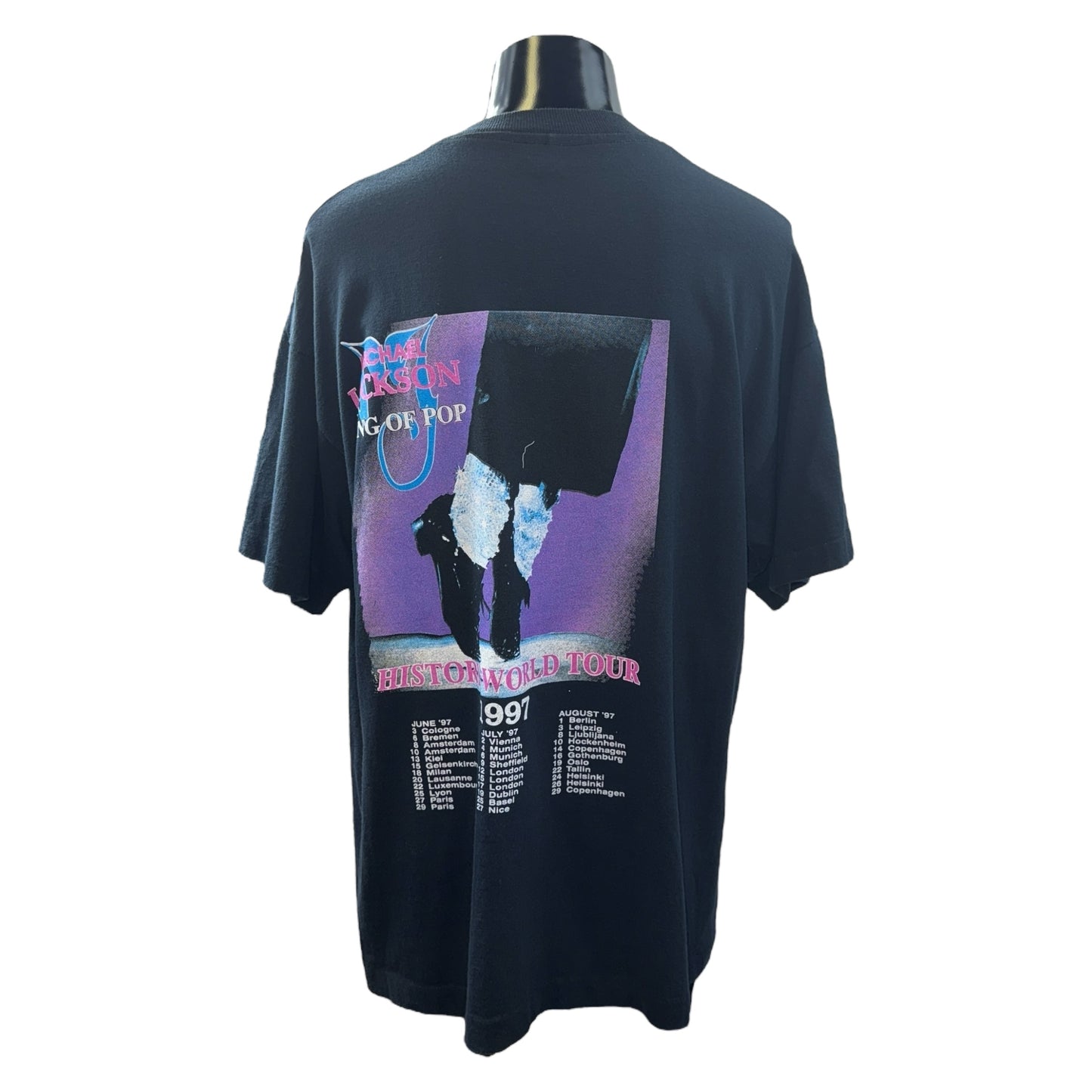 [MICHAEL JACKSON] Michael Jackson HISTORY WORLD TOUR 1997 T-shirt XL