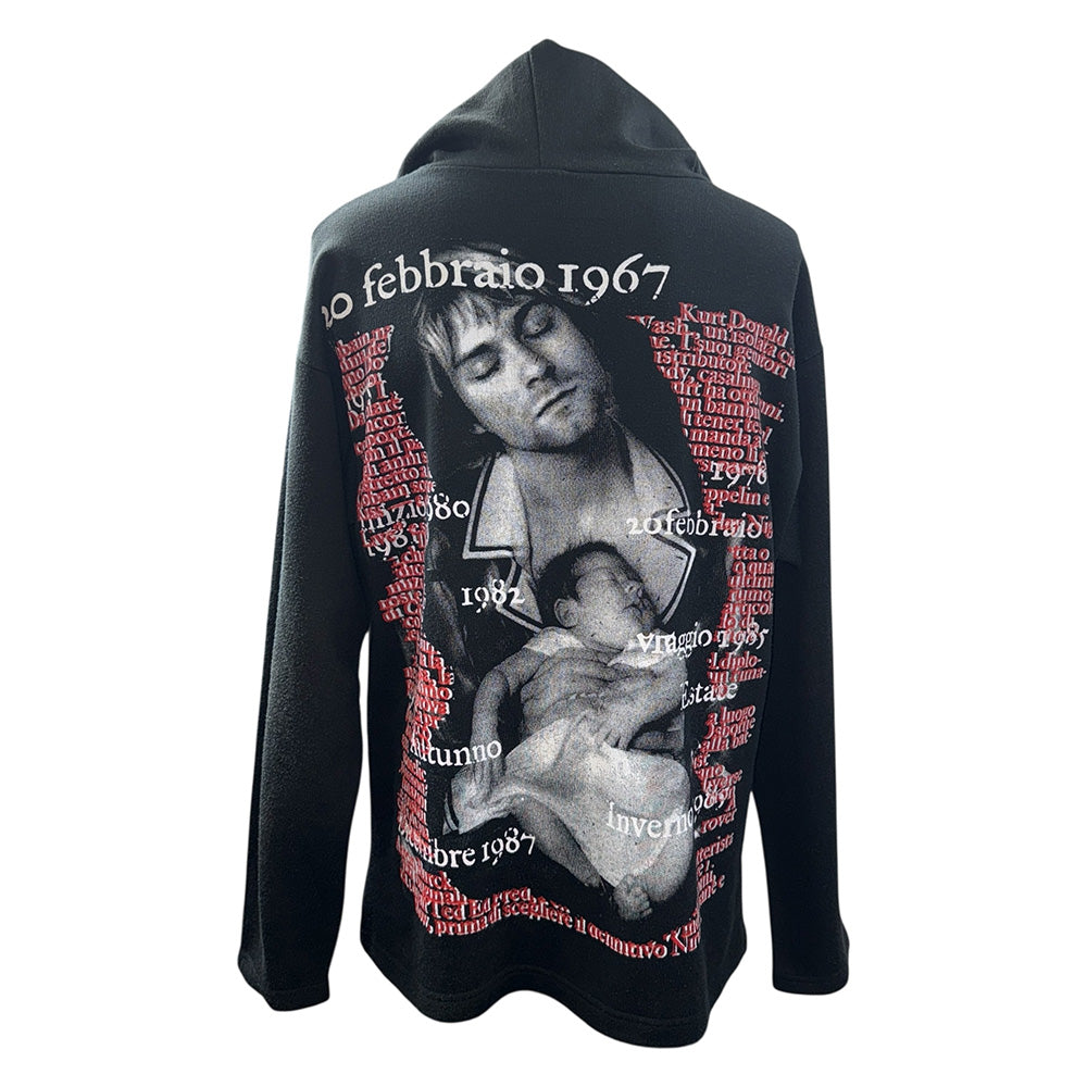 [NIRVANA] Nirvana KURT COBAIN "ANARCHY" "WILL BEAT" 90's Vintage Hoodie