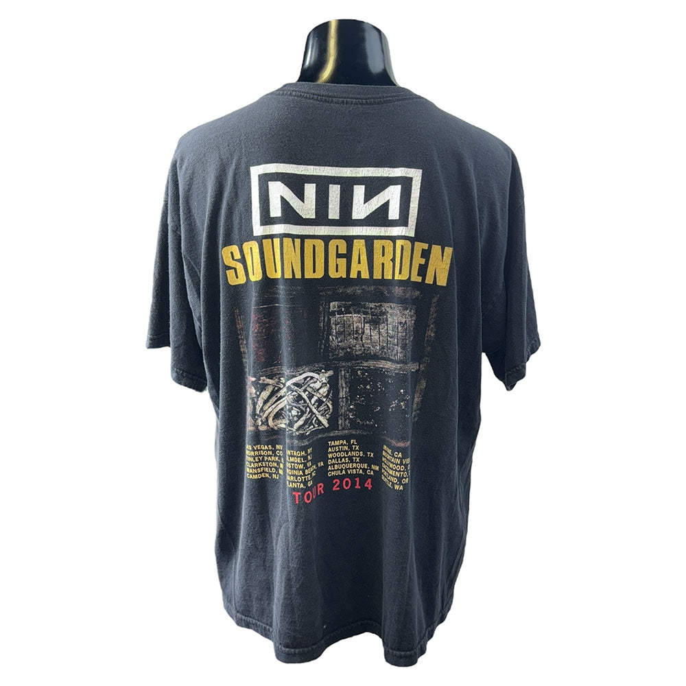 [NINE INCH NAILS × SOUNDGARDEN] Nine Inch Nails Soundgarden Tour 2014 T-shirt
