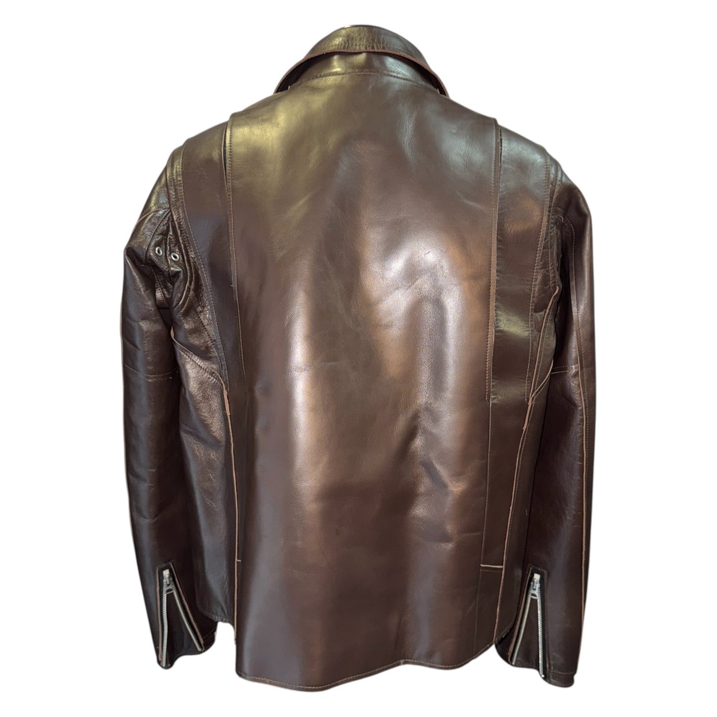 [sacai] Sacai Leather Jacket, Brown, Size 2