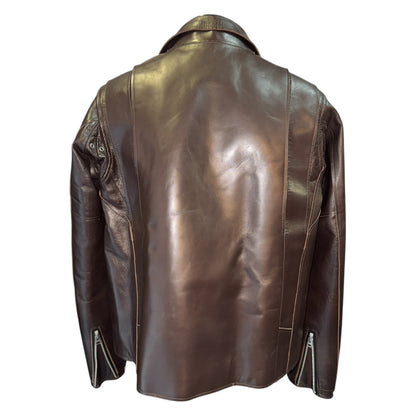 [sacai] Sacai Leather Jacket, Brown, Size 2