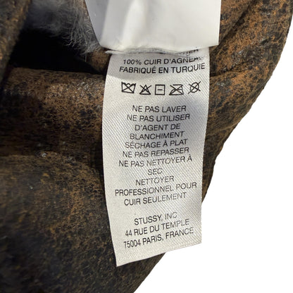 [STUSSY] Stussy Mouton Reversible Leather Vest, Size M