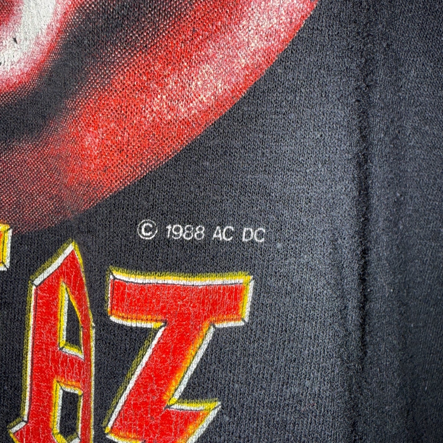 【AC/DC】 エーシーディーシー WORLD TOUR88 1988コピーライト Vintage Tシャツ