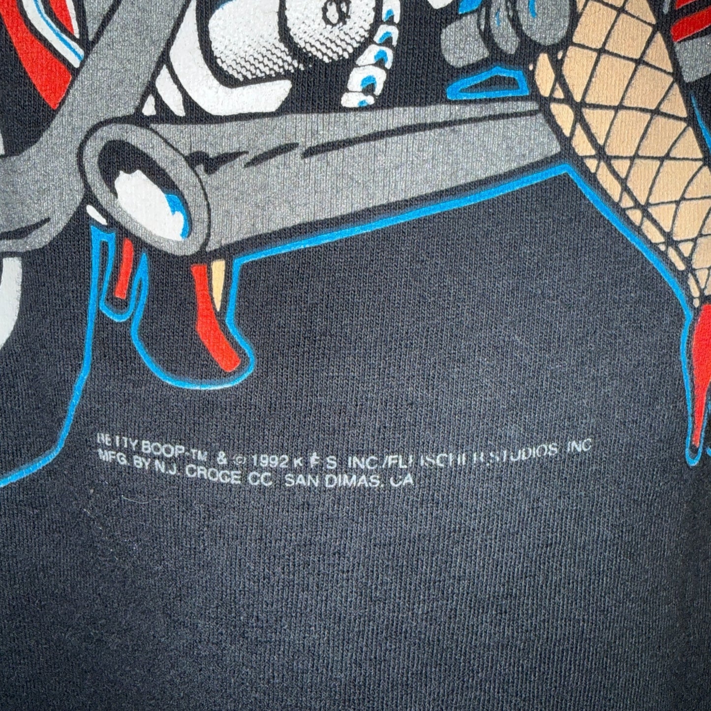 [BETTY BOOP] Betty Boop "BIKER" 92's Vintage T-shirt