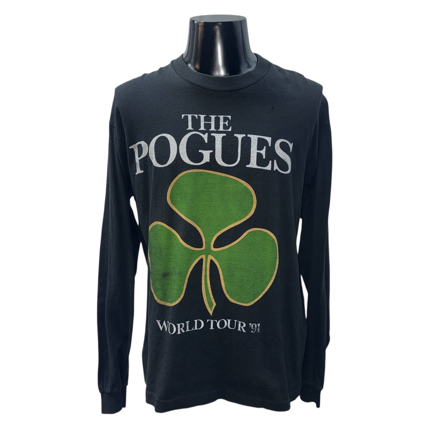 [THE POGUES] The Pogues "WORLD TOUR '91" Vintage Long-Sleeved T-Shirt