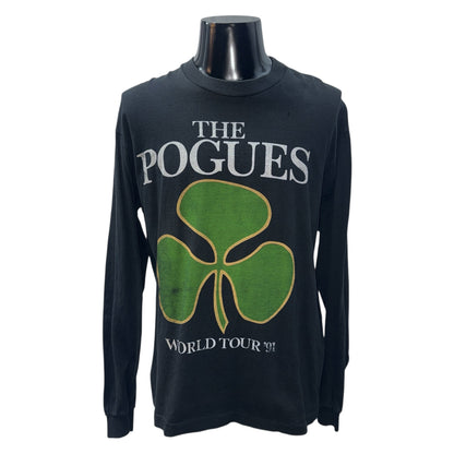[THE POGUES] The Pogues "WORLD TOUR '91" Vintage Long-Sleeved T-Shirt