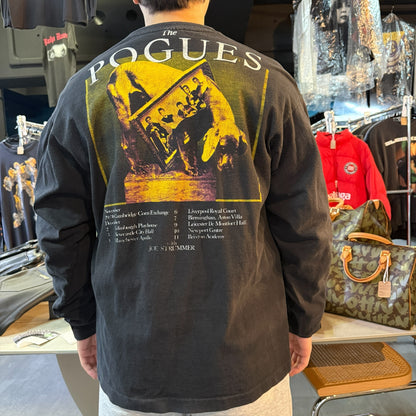 [THE POGUES] The Pogues "WORLD TOUR '91" Vintage Long-Sleeved T-Shirt