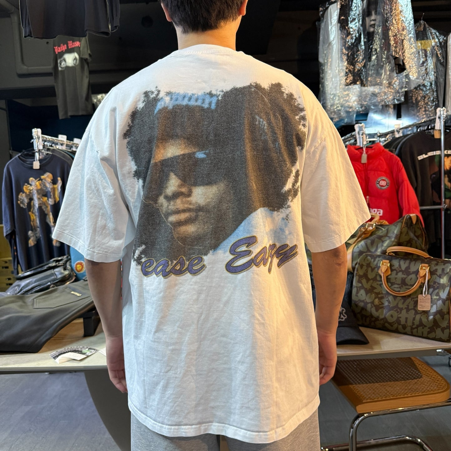 Eazy-E "ease Eazy" T-shirt, double-sided print, rap tee