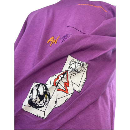 [CHROME HEARTS] Chrome Hearts MATTY BOY PPO I WANT MORE NOT LESS LS T-SHIRT PURPLE Long Tee